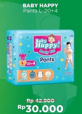 Promo Harga Baby Happy Body Fit Pants L20+4  - Alfamart