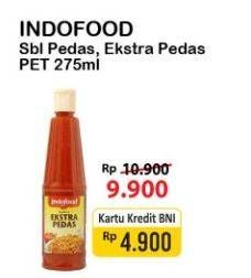 Promo Harga INDOFOOD Sambal Ekstra Pedas, Pedas 275 ml - Alfamart