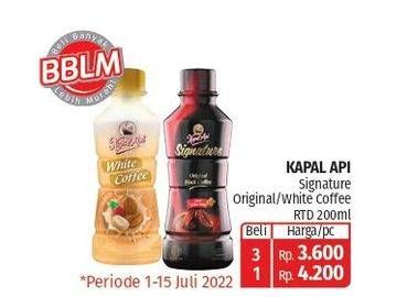 Promo Harga Kapal Api Kopi Signature Drink/Kapal Api White Coffee Drink  - Lotte Grosir