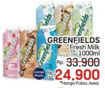 Promo Harga Greenfields Fresh Milk 1000 ml - LotteMart