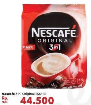 Promo Harga Nescafe Original 3 in 1 30 pcs - Carrefour