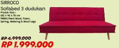 Promo Harga Sirroco Sofa  - Courts