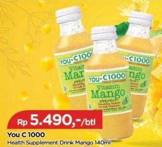 Promo Harga You C1000 Health Drink Vitamin Mango 140 ml - TIP TOP