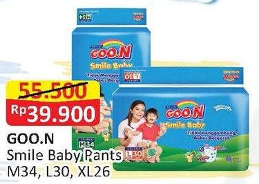 Promo Harga Goon Smile Baby Pants M34, L30, XL26  - Alfamart