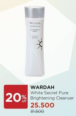 Promo Harga WARDAH White Secret Brightening Cleanser  - Watsons