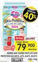 Promo Harga Merries Pants Skin Protection XXL34, L44, M30, XL42 30 pcs - Superindo