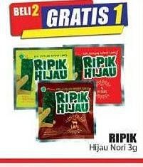 Promo Harga RIPIK HIJAU Nori 3 gr - Hari Hari