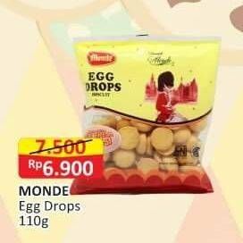 Promo Harga MONDE Egg Drops Biscuits 110 gr - Alfamart