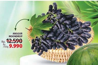 Promo Harga Anggur Moondrop per 100 gr - LotteMart