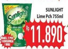 Promo Harga SUNLIGHT Pencuci Piring Jeruk Nipis 100 755 ml - Hypermart