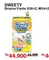 Promo Harga Sweety Bronze Pants S36+2, M34+2 36 pcs - Alfamart