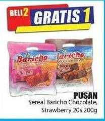 Promo Harga PUSAN Baricho Sereal Chocolate, Strawberry 20 pcs - Hari Hari