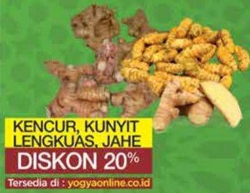 Promo Harga Kencur/Kunyit/Lengkuas/Jahe  - Yogya