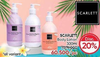 Promo Harga Scarlett Whitening Body Lotion All Variants 300 ml - Guardian