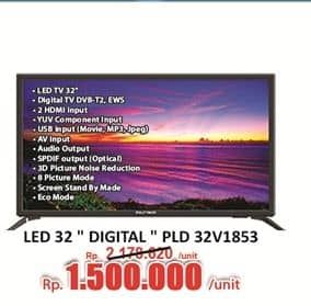 Promo Harga Polytron PLD 32V1853 Digital LED TV  - Hari Hari