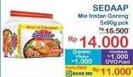 Promo Harga Sedaap Mie Goreng Original per 5 pcs 90 gr - Indomaret