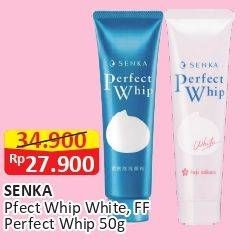 Promo Harga SENKA Perfect Whip Facial Foam Fresh Anti Shine, Sakura 50 gr - Alfamart