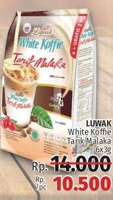 Promo Harga Luwak White Koffie per 6 sachet 30 gr - LotteMart