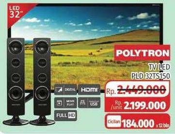 Promo Harga POLYTRON PLD 32TS1503 | LED TV 32 inch  - Lotte Grosir