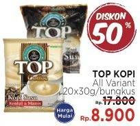 Promo Harga Top Coffee Kopi All Variants per 20 sachet 30 gr - LotteMart
