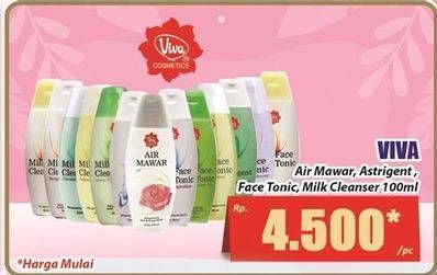Harga Viva Air Mawar/Face Tonic/Milk Cleanser
