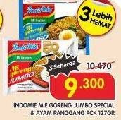 Promo Harga INDOMIE Mi Goreng Jumbo Spesial, Ayam Panggang 127 gr - Superindo