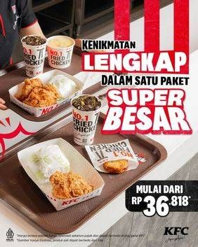 Promo Harga Super Besar  - KFC