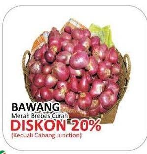 Promo Harga Bawang Merah Brebes Curah per 100 gr - Yogya