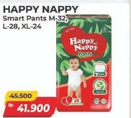 Promo Harga Happy Nappy Smart Pantz Diaper XL24, M32, L28 24 pcs - Alfamart