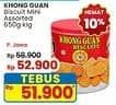 Promo Harga Khong Guan Assorted Biscuit Red Mini 650 gr - Indomaret