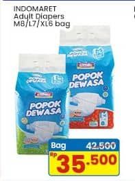 Promo Harga Indomaret Diapers Adult M8, XL6, L7 6 pcs - Indomaret