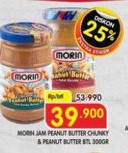 Promo Harga Morin Jam Peanut Butter Chunky, Peanut Butter 300 gr - Superindo