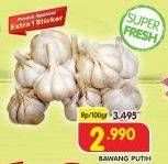 Promo Harga Bawang Putih per 100 gr - Superindo