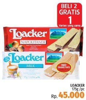 Promo Harga LOACKER Wafer 175 gr - LotteMart