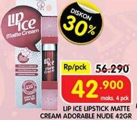 Promo Harga Lip Ice Matte Color Adorable Nude 4 gr - Superindo