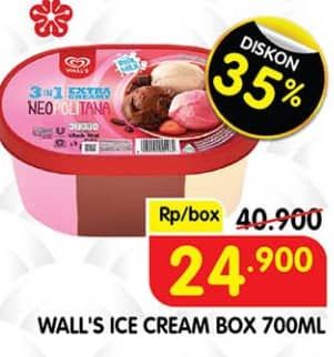 Promo Harga Walls Ice Cream Neopolitana 700 ml - Superindo