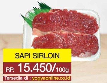 Promo Harga Daging Has Luar (Daging Sirloin) per 100 gr - Yogya