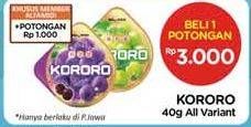 Promo Harga KORORO Candy All Variants 40 gr - Alfamidi