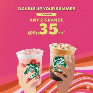 Promo Harga Double Up Your Summer  - Starbucks