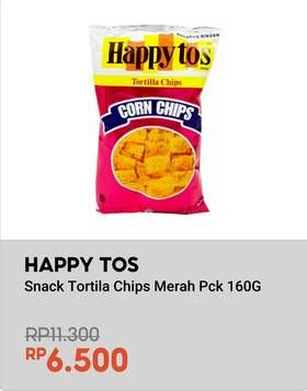 Promo Harga Happy Tos Tortilla Chips Merah 160 gr - Indomaret