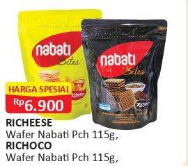 Promo Harga NABATI Wafer Chocolate, Cheese 115 gr - Alfamart