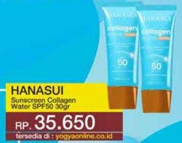 Promo Harga Hanasui Collagen Water Sunscreen 30 ml - Yogya
