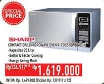 Promo Harga SHARP R-728(S)-IN | Stylish Designed Microwave Oven 25ltr 25000 ml - Hypermart