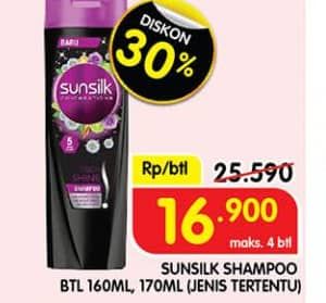 Promo Harga Sunsilk Shampoo 160 ml - Superindo