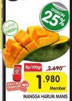 Promo Harga Mangga Harum Manis per 100 gr - Superindo