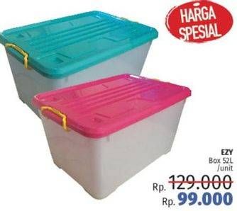 Promo Harga EZY Box Container 52 ltr - LotteMart