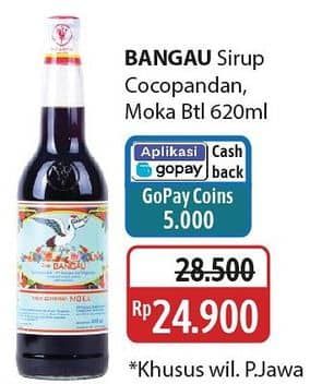 Promo Harga Cap Bangau Syrup Cocopandan, Moka 620 ml - Alfamidi