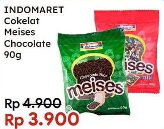 Promo Harga INDOMARET Meises Chocolate 90 gr - Indomaret