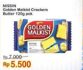 Promo Harga NISSIN Golden Malkist Butter 120 gr - Indomaret