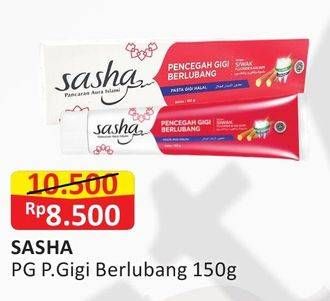 Promo Harga SASHA Toothpaste Pencegah Gigi Berlubang 150 gr - Alfamart